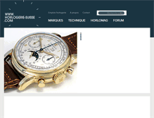 Tablet Screenshot of horlogerie-suisse.com